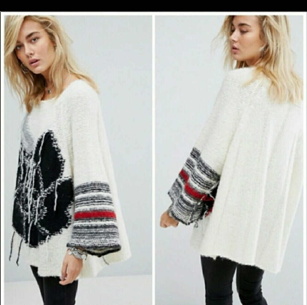 💗HP💗 FREE PEOPLE sz see measurements  sweater